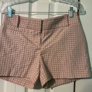 Loft Marisa Women's Shorts // Tan with Coral Polka Dots // Size‎ 0